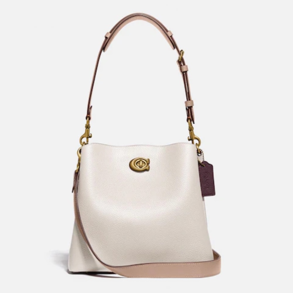 NWT Willow Bucket in colorblock- chalk